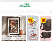 Tablet Screenshot of margaretha.dk